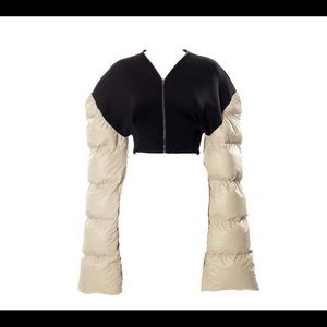 Cream Cute Bomber Jacket